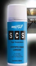 摩力士MOLYSLIP SCS高温炉膛链条润滑喷剂是一种全合成的耐高温链条油，用于对于链条清洁度要求比较高的场合，以及用一般的链条油容易出现碳化的地方。Molyslip 30004 